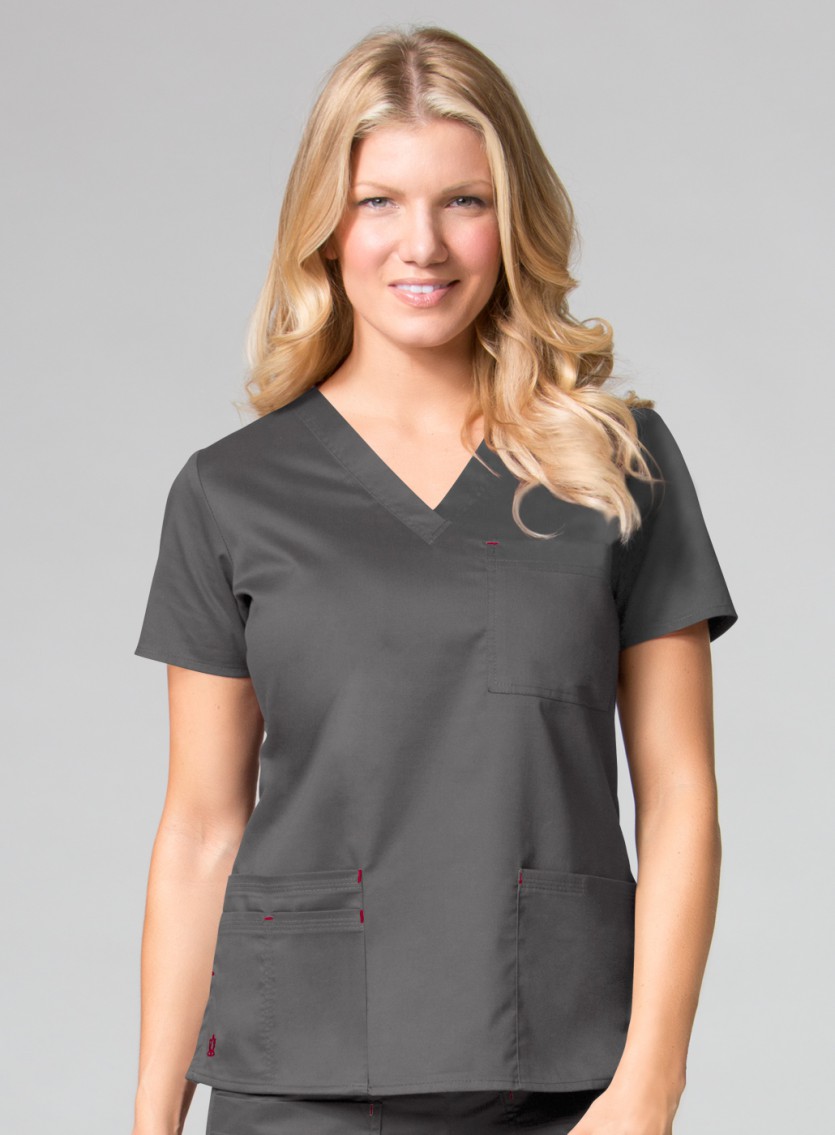 Blossom 3 Pocket V-Neck Scrub Top