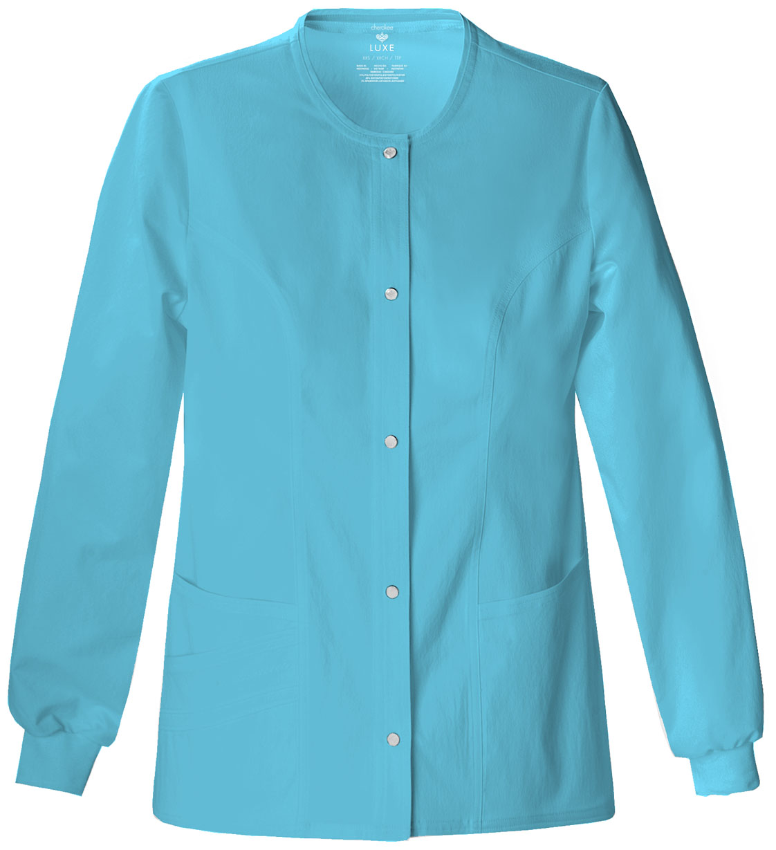 Cherokee Luxe Snap Front Warm-Up Jacket