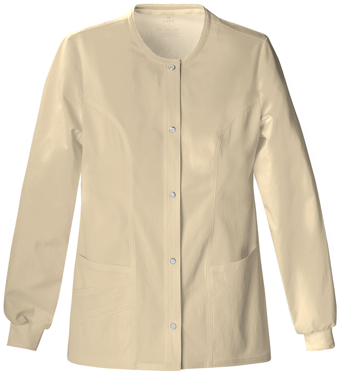 Cherokee Luxe Snap Front Warm-Up Jacket