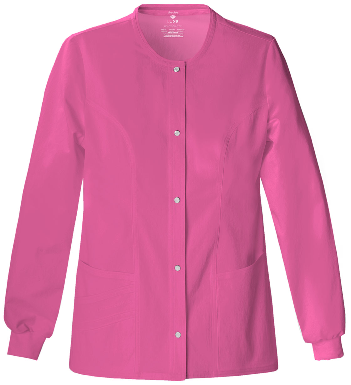 Cherokee Luxe Snap Front Warm-Up Jacket