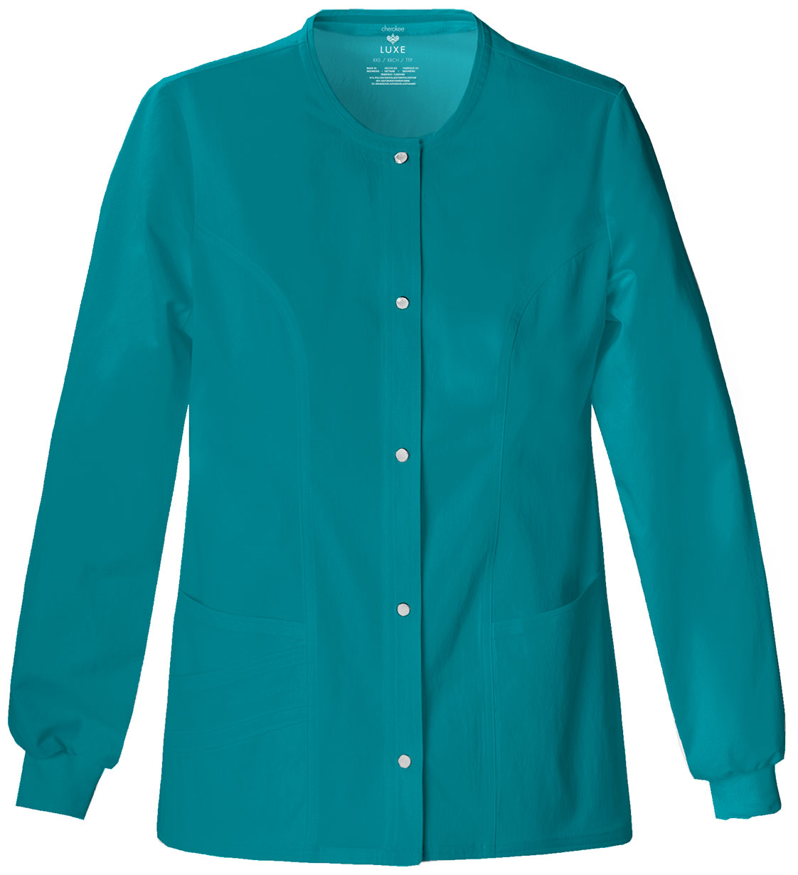 Cherokee Luxe Snap Front Warm-Up Jacket