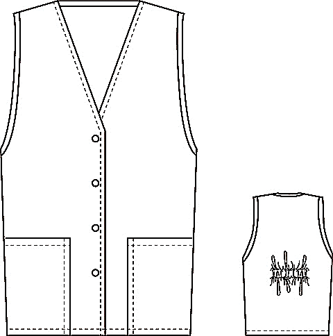 Cherokee Fashion Solids Button Front Vest