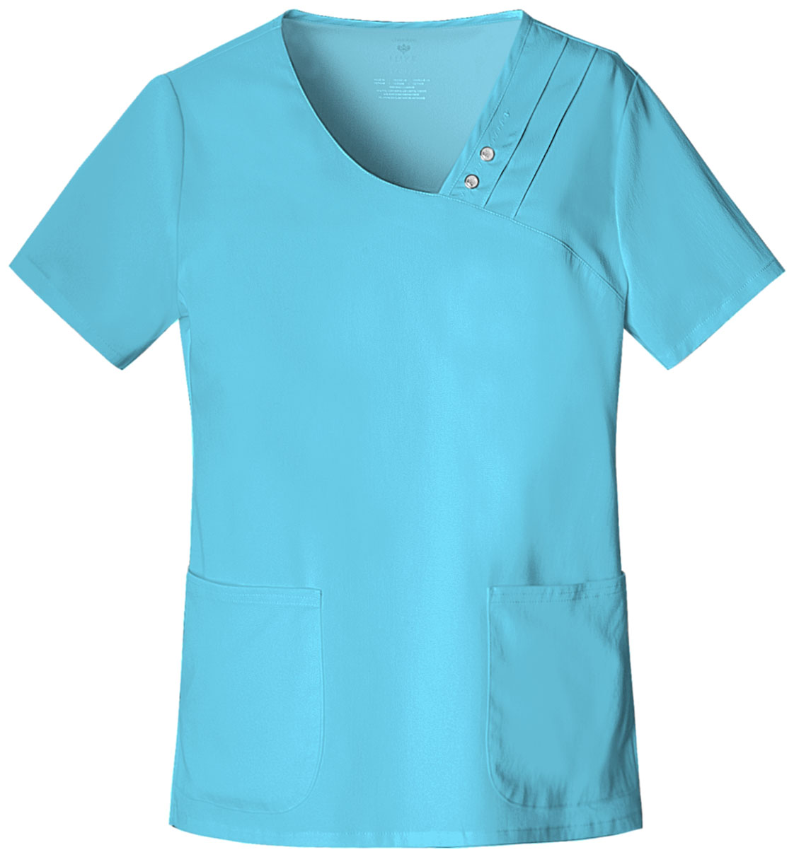 Cherokee Luxe Crossover V-Neck Pin-Tuck Top