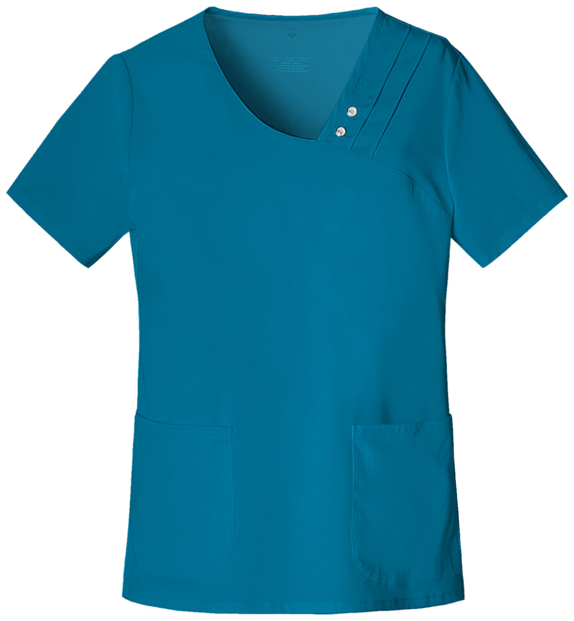Cherokee Luxe Crossover V-Neck Pin-Tuck Top