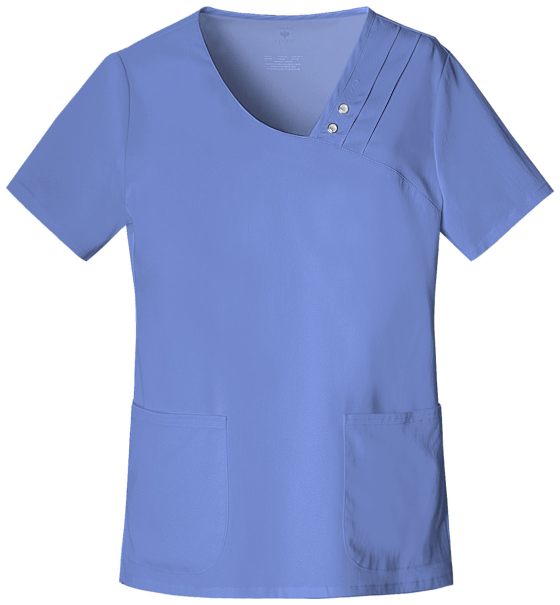 Cherokee Luxe Crossover V-Neck Pin-Tuck Top