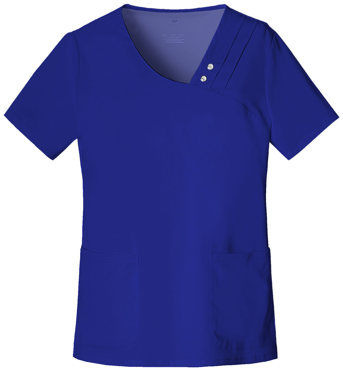 Cherokee Luxe Crossover V-Neck Pin-Tuck Top