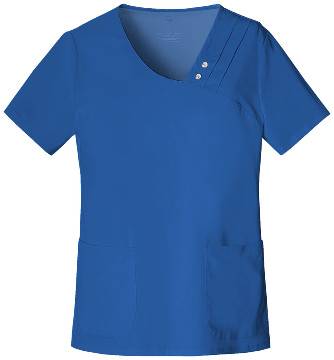 Cherokee Luxe Crossover V-Neck Pin-Tuck Top