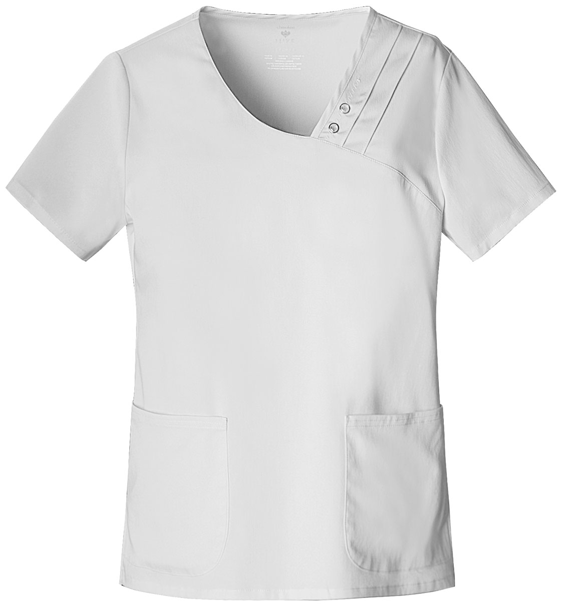 Cherokee Luxe Crossover V-Neck Pin-Tuck Top