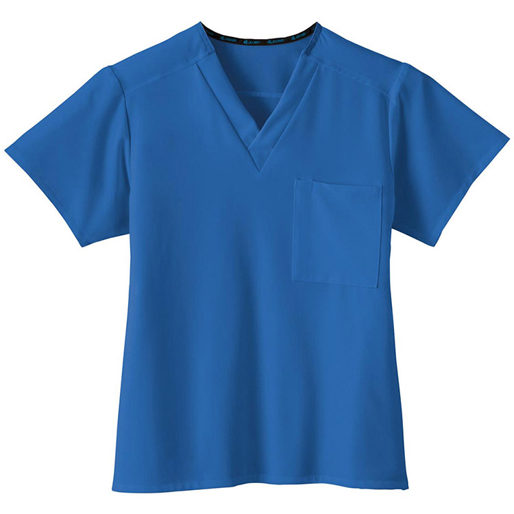 Classic Fit Collection by Jockey Unisex 1 Pocket Tri Blend Solid Scrub Top