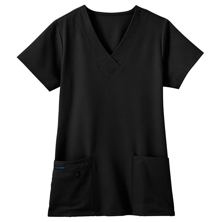 Classic Fit Collection by Jockey Women's Tri Blend Solid Scrub Top