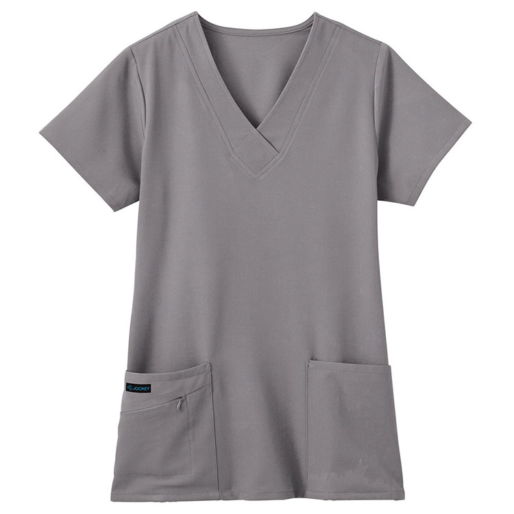 Classic Fit Collection by Jockey Women's Tri Blend Solid Scrub Top
