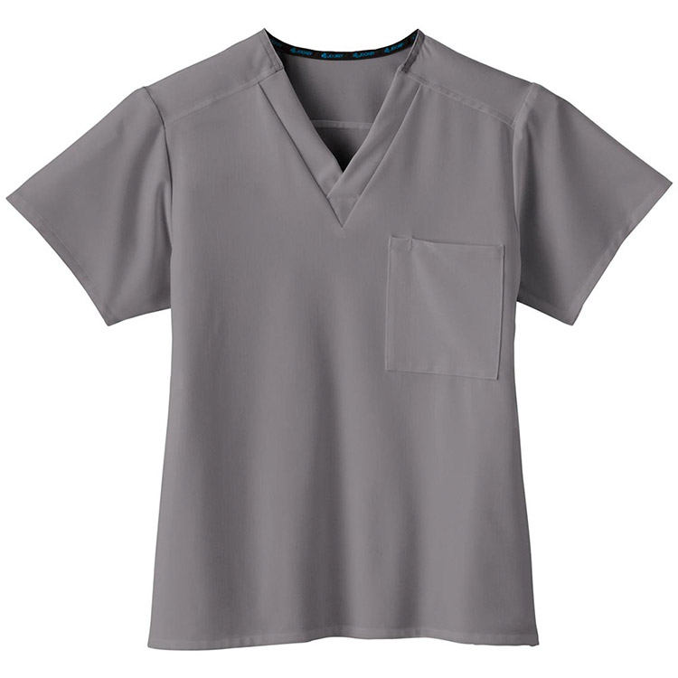 Classic Fit Collection by Jockey Unisex 1 Pocket Tri Blend Solid Scrub Top