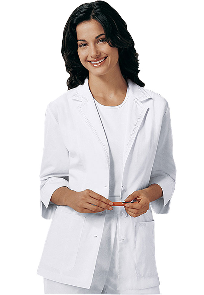 plus size lab coats