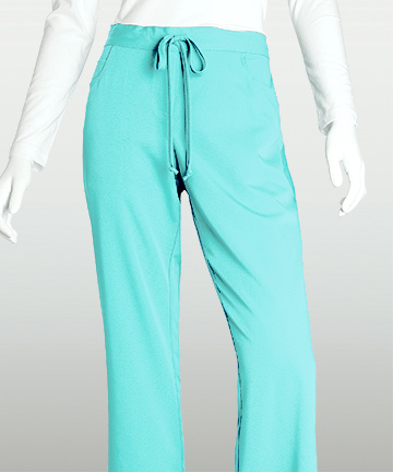 Grey's Anatomy Women's Junior Fit 5 Pocket Drawstring Pant with Elastic Back