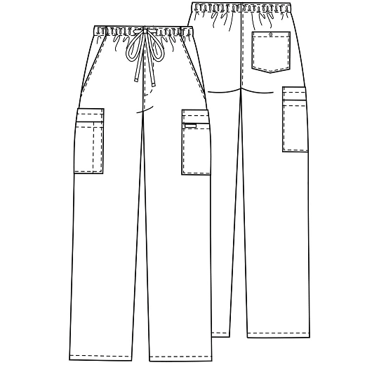Cherokee Workwear Men's Fly Front Cargo Pant