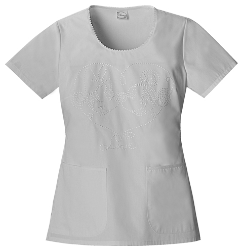 Tooniforms Tooniforms - Disney Round Neck Embroidered Top