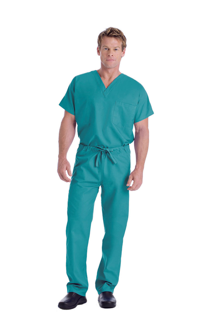 Unisex Reversible V-neck Scrub Top by Landau