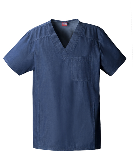 Dickies New Blue Unisex V-Neck Top