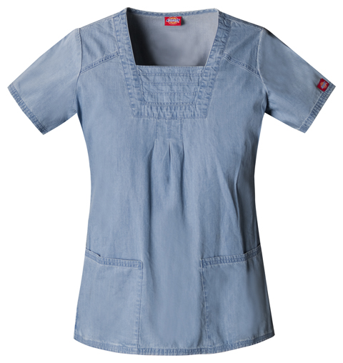 Dickies Dickies New Blue Square Neck Top