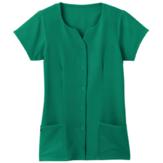 Jockey Scrubs Women's Snap-Front Tri Blend Solid Scrub Top