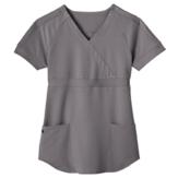 Jockey Scrubs Women's Rib Trim Combo Comfort Tri Blend Solid Scrub Top