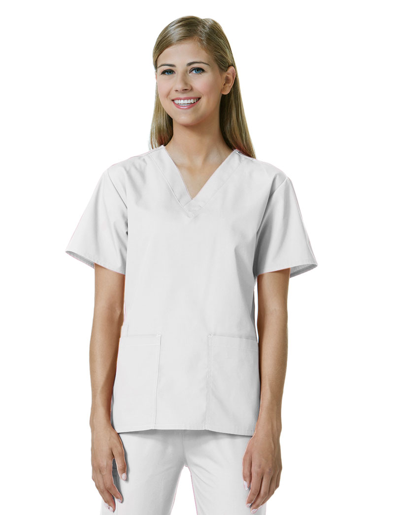 Core Women's V-Neck Solid Scrub Top
